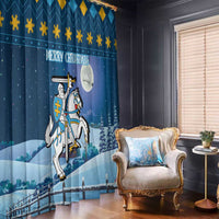 Lithuania Christmas Window Curtain Coat Of Arms Merry Xmas - Wonder Print Shop