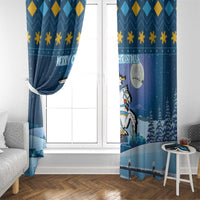 Lithuania Christmas Window Curtain Coat Of Arms Merry Xmas - Wonder Print Shop