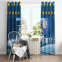 Lithuania Christmas Window Curtain Coat Of Arms Merry Xmas - Wonder Print Shop