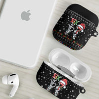 Six Seven Funny Skeleton Fingers Christmas AirPods Case Creepy Santa Skeleton Hands - Wonder Print Shop