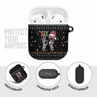 Six Seven Funny Skeleton Fingers Christmas AirPods Case Creepy Santa Skeleton Hands - Wonder Print Shop