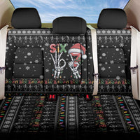 Six Seven Funny Skeleton Fingers Christmas Back Car Seat Cover Creepy Santa Skeleton Hands - Wonder Print Shop
