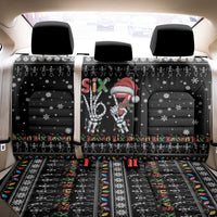 Six Seven Funny Skeleton Fingers Christmas Back Car Seat Cover Creepy Santa Skeleton Hands - Wonder Print Shop