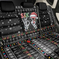 Six Seven Funny Skeleton Fingers Christmas Back Car Seat Cover Creepy Santa Skeleton Hands - Wonder Print Shop