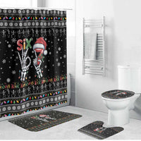 Six Seven Funny Skeleton Fingers Christmas Bathroom Set Creepy Santa Skeleton Hands - Wonder Print Shop