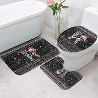 Six Seven Funny Skeleton Fingers Christmas Bathroom Set Creepy Santa Skeleton Hands - Wonder Print Shop