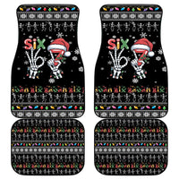 Six Seven Funny Skeleton Fingers Christmas Car Mats Creepy Santa Skeleton Hands - Wonder Print Shop
