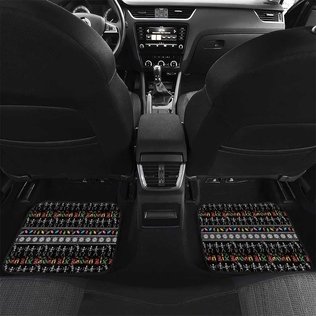 Six Seven Funny Skeleton Fingers Christmas Car Mats Creepy Santa Skeleton Hands - Wonder Print Shop