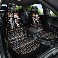 Six Seven Funny Skeleton Fingers Christmas Car Seat Cover Creepy Santa Skeleton Hands - Wonder Print Shop
