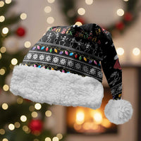 Six Seven Funny Skeleton Fingers Christmas Santa Hat Creepy Santa Skeleton Hands - Wonder Print Shop