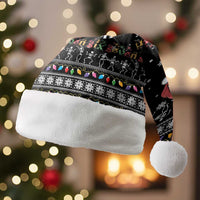 Six Seven Funny Skeleton Fingers Christmas Santa Hat Creepy Santa Skeleton Hands - Wonder Print Shop