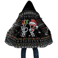 Six Seven Funny Skeleton Fingers Christmas Cloak Creepy Santa Skeleton Hands - Wonder Print Shop