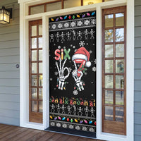 Six Seven Funny Skeleton Fingers Christmas Door Cover Creepy Santa Skeleton Hands - Wonder Print Shop