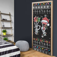 Six Seven Funny Skeleton Fingers Christmas Door Cover Creepy Santa Skeleton Hands - Wonder Print Shop