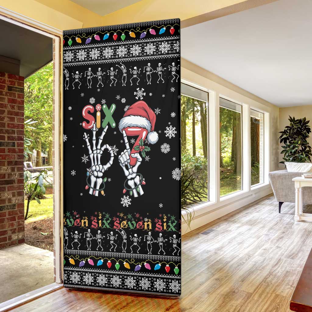Six Seven Funny Skeleton Fingers Christmas Door Cover Creepy Santa Skeleton Hands - Wonder Print Shop