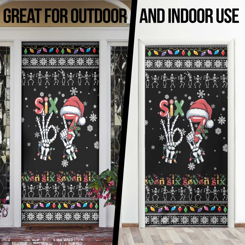 Six Seven Funny Skeleton Fingers Christmas Door Cover Creepy Santa Skeleton Hands - Wonder Print Shop