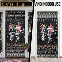 Six Seven Funny Skeleton Fingers Christmas Door Cover Creepy Santa Skeleton Hands - Wonder Print Shop