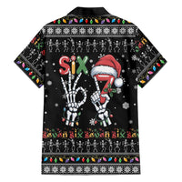 Six Seven Funny Skeleton Fingers Christmas Family Matching Mermaid Dress and Hawaiian Shirt Creepy Santa Skeleton Hands - Wonder Print Shop