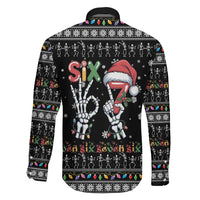 Six Seven Funny Skeleton Fingers Christmas Family Matching Mermaid Dress and Hawaiian Shirt Creepy Santa Skeleton Hands - Wonder Print Shop