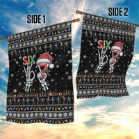 Six Seven Funny Skeleton Fingers Christmas Garden Flag Creepy Santa Skeleton Hands - Wonder Print Shop