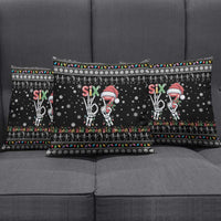 Six Seven Funny Skeleton Fingers Christmas Pillow Cover Creepy Santa Skeleton Hands - Wonder Print Shop
