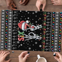 Six Seven Funny Skeleton Fingers Christmas Puzzle Creepy Santa Skeleton Hands - Wonder Print Shop