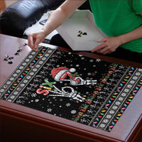 Six Seven Funny Skeleton Fingers Christmas Puzzle Creepy Santa Skeleton Hands - Wonder Print Shop