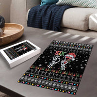 Six Seven Funny Skeleton Fingers Christmas Puzzle Creepy Santa Skeleton Hands - Wonder Print Shop