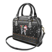 Six Seven Funny Skeleton Fingers Christmas Shoulder Handbag Creepy Santa Skeleton Hands - Wonder Print Shop
