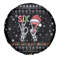 Six Seven Funny Skeleton Fingers Christmas Spare Tire Cover Creepy Santa Skeleton Hands - Wonder Print Shop