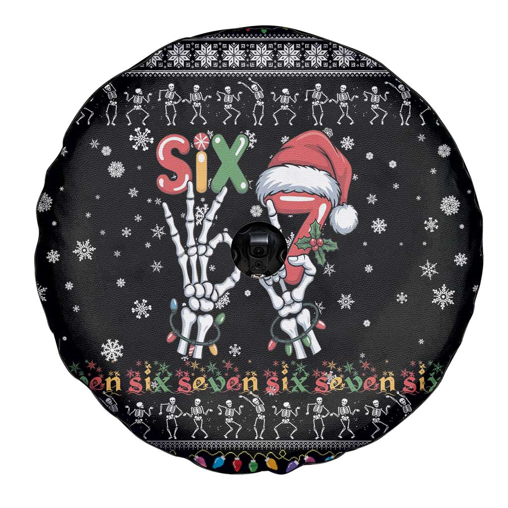Six Seven Funny Skeleton Fingers Christmas Spare Tire Cover Creepy Santa Skeleton Hands - Wonder Print Shop
