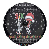 Six Seven Funny Skeleton Fingers Christmas Spare Tire Cover Creepy Santa Skeleton Hands - Wonder Print Shop