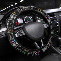 Six Seven Funny Skeleton Fingers Christmas Steering Wheel Cover Creepy Santa Skeleton Hands - Wonder Print Shop