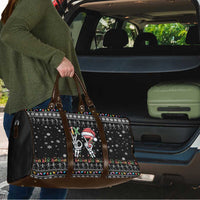 Six Seven Funny Skeleton Fingers Christmas Travel Bag Creepy Santa Skeleton Hands - Wonder Print Shop