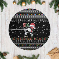 Six Seven Funny Skeleton Fingers Christmas Tree Skirt Creepy Santa Skeleton Hands - Wonder Print Shop