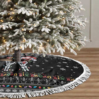 Six Seven Funny Skeleton Fingers Christmas Tree Skirt Creepy Santa Skeleton Hands - Wonder Print Shop