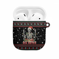 Six Seven Santa Skeleton AirPods Case Funny Christmas Skull - Wonder Print Shop