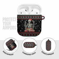 Six Seven Santa Skeleton AirPods Case Funny Christmas Skull - Wonder Print Shop