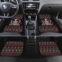 Six Seven Santa Skeleton Car Mats Funny Christmas Skull - Wonder Print Shop
