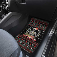 Six Seven Santa Skeleton Car Mats Funny Christmas Skull - Wonder Print Shop