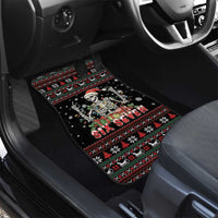 Six Seven Santa Skeleton Car Mats Funny Christmas Skull - Wonder Print Shop
