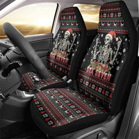 Six Seven Santa Skeleton Car Seat Cover Funny Christmas Skull - Wonder Print Shop