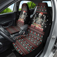 Six Seven Santa Skeleton Car Seat Cover Funny Christmas Skull - Wonder Print Shop