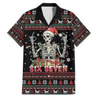 Six Seven Santa Skeleton Family Matching Mermaid Dress and Hawaiian Shirt Funny Christmas Skull - Wonder Print Shop