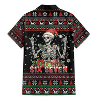 Six Seven Santa Skeleton Family Matching Mermaid Dress and Hawaiian Shirt Funny Christmas Skull - Wonder Print Shop