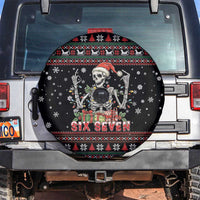 Six Seven Santa Skeleton Spare Tire Cover Funny Christmas Skull - Wonder Print Shop