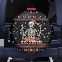 Six Seven Santa Skeleton Spare Tire Cover Funny Christmas Skull - Wonder Print Shop