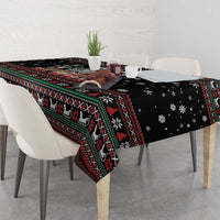 Six Seven Santa Skeleton Tablecloth Funny Christmas Skull - Wonder Print Shop