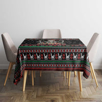 Six Seven Santa Skeleton Tablecloth Funny Christmas Skull - Wonder Print Shop