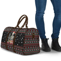 Six Seven Santa Skeleton Travel Bag Funny Christmas Skull - Wonder Print Shop